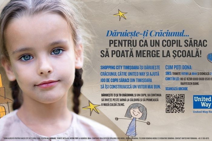 Shopping City Timisoara launches Christmas campaign for keeping 100 children in school